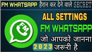 Fm Whatsapp Features in Hindi 2023 Fm Whatsapp All SettingsFm Whatsapp hidden featuresFm Whatsapp [upl. by Blumenthal585]