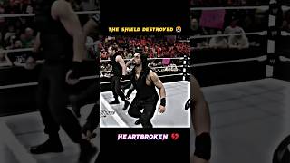 The Shield was broken💔😭Heart Broken🥺😭betrayed shorts WrestleXcity [upl. by Ahsap]