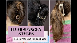 Trend Frisuren mit Spangen  Vier StylingIdeen für langes und kurzes Haar  Live Shopping [upl. by Anniala811]