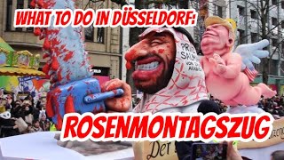 Top Sehenswürdigkeiten Düsseldorf Rosenmontagszug  Karneval [upl. by Kendry206]