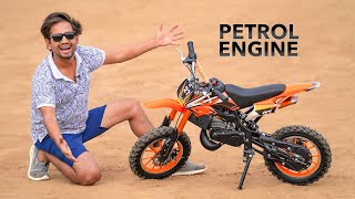 ये छोटी गाड़ी पेट्रोल से चलती है  Real Mini 50cc Petrol Dirt Bike [upl. by Ahscrop]