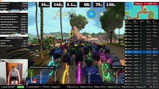 2024Jan29 Zwift  Group Ride ZRL  WTRL  Recon Ride The Alpha Collective on Island Hopper [upl. by Stillman348]