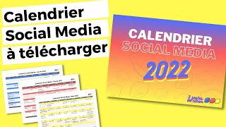 Calendrier éditorial social media 2023 à télécharger [upl. by Eninaj]