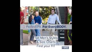 TALL MEN Find your FIT Tall Mens Size amp Style Guide Size Charts for Tall Mens Clothes FORtheFIT [upl. by Zakarias]