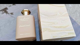 Paris Corner Taskeen Caramel Cascade Fragrance 2024 [upl. by Atineb]