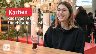 Karlien koos voor een Engelstalige master [upl. by Gnal]