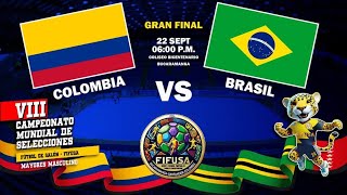 MUNDIAL FIFUSA BUCARAMANGA 2024  COLOMBIA VS BRASIL [upl. by Atilek]