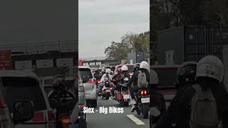 those bikes sure are heavy nice to see thesw big bikes on yhe expressway slex [upl. by Kistner]