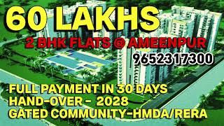 60 Lakhs  2 Bhk Flats for Sale in Ameenpur Hyderabad  Full Payment in 30 Days 9652317300 [upl. by Ssew]