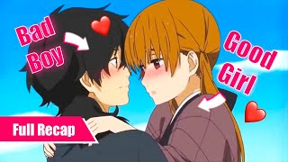 Delinquent Makes Star Student Fall In Love With Him  Anime Recap [upl. by Wendeline186]