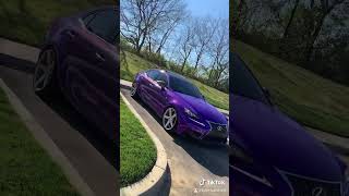 Lexus IS250 F Sport wrapped in 3M Purple Plum Explosion [upl. by Melicent]