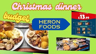 Heron foods Christmas Dinner on a budget [upl. by Stout]