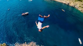 Cliff Jumping Italy – creating a Contiki Legend in 4K [upl. by Rehpotsihc]