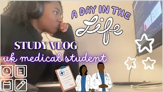 Medical Student STUDY VLOG  day in the life  PRODUCTIVE library session amp study advice [upl. by Lierbag834]