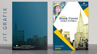 How to Design a Book Cover in Photoshop cc Tutorial  Report Cover Design amp Printing [upl. by Breban]