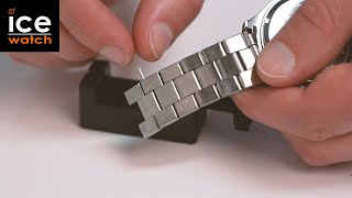 IceWatch  How to adjust your stainless steel watch band [upl. by Kikelia]