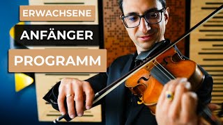 GeigeVioline Programm Für erwachsene Anfänger  Noten [upl. by Erminie390]