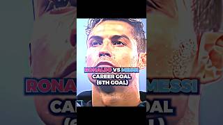 Ronaldo vs Messi The Sixth Career Goals Showdown football ronaldo messi shorts [upl. by Adorl]