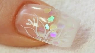 Beginners UV Gel Nail with a Tip and Overlay Tutorial [upl. by Kcirnek958]