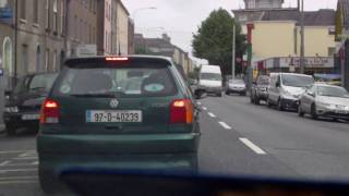 DRIVING INTO WATERFORD IRELAND FROM THE CORK ROADTRAMORE ROAD JUNCTION WEDNESDAY JULY 14TH 2010 [upl. by Yecart]