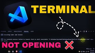 Terminal not opening in VS code 2024  Powershell does not exist in VS Code  Rishav hacx [upl. by Pang247]