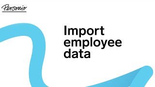 Import employee data  Personio [upl. by Gimpel]