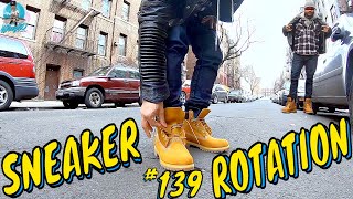 WEEKLY SNEAKER ROTATION 139  FRESH TIMBERLANDS [upl. by Ennovy245]