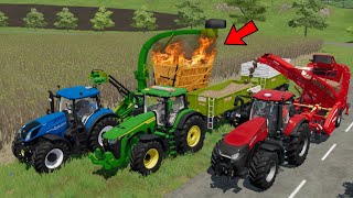 Sugar Wheat Harvesting amp Transporting In Fs22  Farming Simulator 22 [upl. by Latreshia]