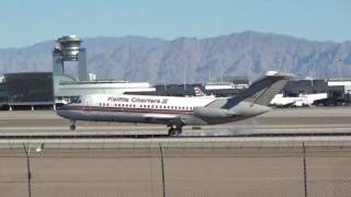 Rare Charter Kalitta Charters II DC915FN917CK arrives at Las Vegas [upl. by Lonier]