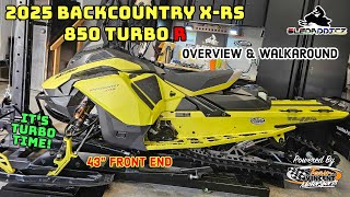 2025 SkiDoo Backcountry XRS 850 Turbo R  Overview and Walkaround  43quot RAS RX Front End [upl. by Attlee]