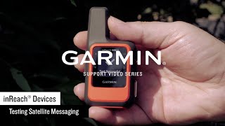 Garmin Support  inReach® Devices  Sending a inReach® Test Message [upl. by Ezara3]