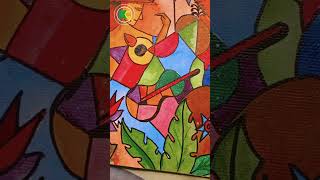 Abstract Painting By Acrylic Color abstractpainting acrylic [upl. by Yelyak323]