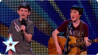 Introducing Jack and Cormac Little Talks big talent  Britains Got Talent 2013 [upl. by Atineb]