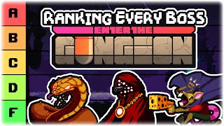 RANKING EVERY BOSS IN ENTER THE GUNGEON  Enter the Gungeon Hard to Easy Tier List  Retromation [upl. by Wes441]