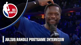 Julius Randle I was thrown off seeing Barrett amp Quickley in a Raptors jersey  NBA on ESPN [upl. by Woodcock]