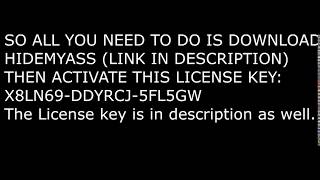 HideMyASS VPN Pro LICENSE KEY 2018 [upl. by Killam]