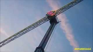 Manège BOOSTER  50 m de Haut  4 G  110 kmH  FOIRE VENTOSE DOURDAN 2015  Video by YATRA [upl. by Eelyrag]