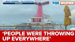 People Were Hurt Passenger On Carnival Cruise Ship Describes Terrifying Experience During Storm [upl. by Moia]