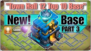 Th12 Most Powerful Top 10 Bases 2024 With copy link   Th12 best base layouts  TH12 Base [upl. by Hevak]