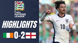 Ireland vs England 02 Highlights UEFA Nations League 202425 [upl. by Aronle840]