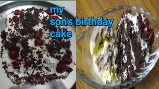 Black forest birthday cake Nathikavin recipes [upl. by Helga]