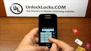 Unlock Samsung Galaxy Ace S5830S5830iS5839S5830m  UNLOCKLOCKScom [upl. by Anonyw]