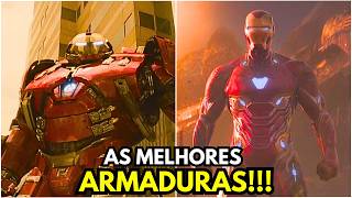 TOP 10 MELHORES ARMADURAS DO HOMEM DE FERRO [upl. by Loella]