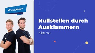 Nullstellen durch Ausklammern berechnen StudyHelp [upl. by Shel]