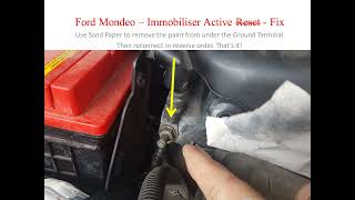 Ford Mondeo 2008 – Immobiliser Active Reset Fix [upl. by Anitnamaid]