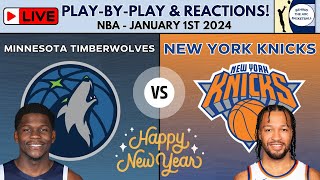 NBA Minnesota Timberwolves vs New York Knicks Live PlayByPlay amp Reactions [upl. by Ilise686]