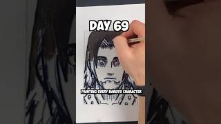 Day 69 Painting EVERY Naruto Character  Fugaku Uchiha🤯 [upl. by Ennoval514]