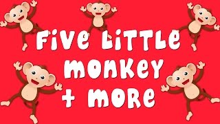 Five Little monkeys  Nursery Rhymes  Plus More [upl. by Noied]