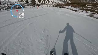 🌤️🧊🇫🇷 Valmorel  Solid old snow on La Valette 🔵 [upl. by Wolfy]