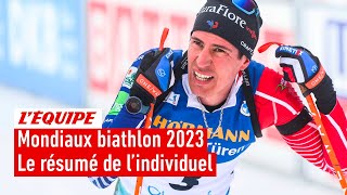 Mondiaux biathlon 2023  Désillusion pour Fillon Maillet Boe seul au monde sur lindividuel [upl. by Nek456]